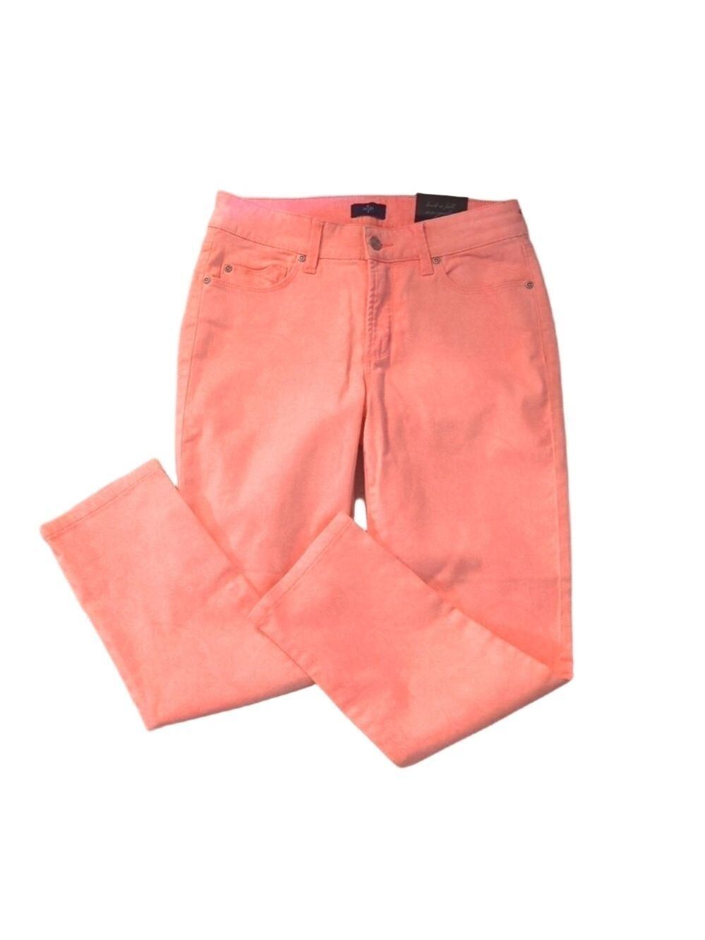 Nydj ankle lift tuck sherbert jeans size 6P